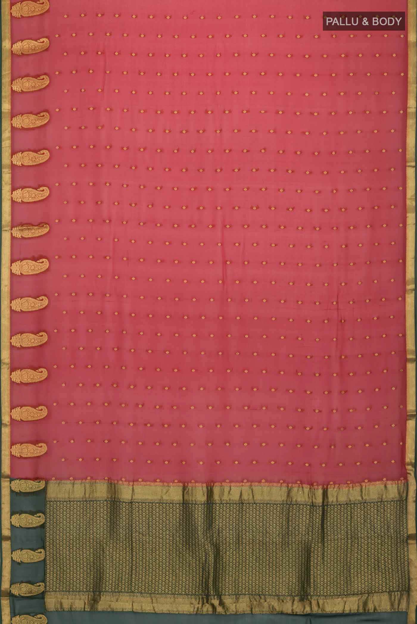 Maroon Georgette Saree