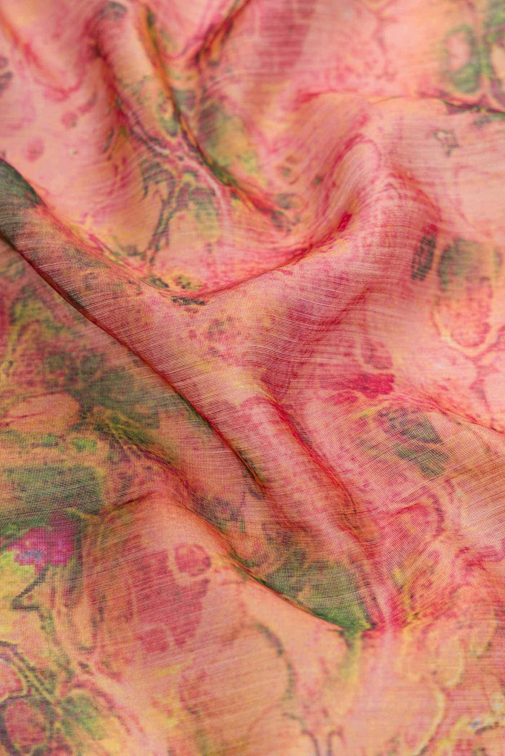 Mustard Chanderi Silk Saree