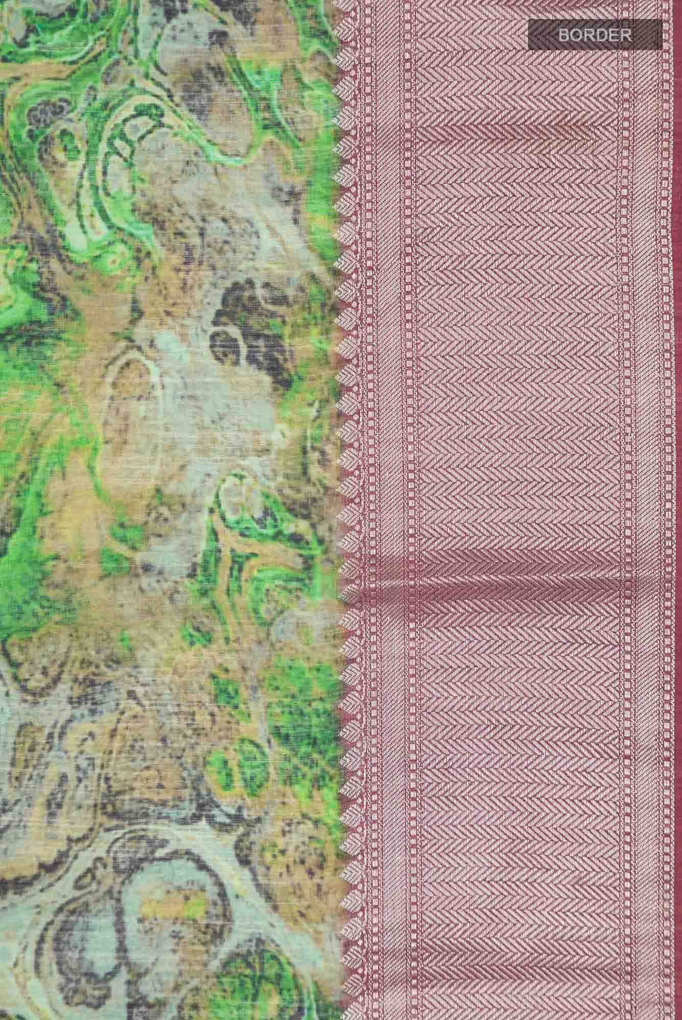Green Silk Cotton Saree