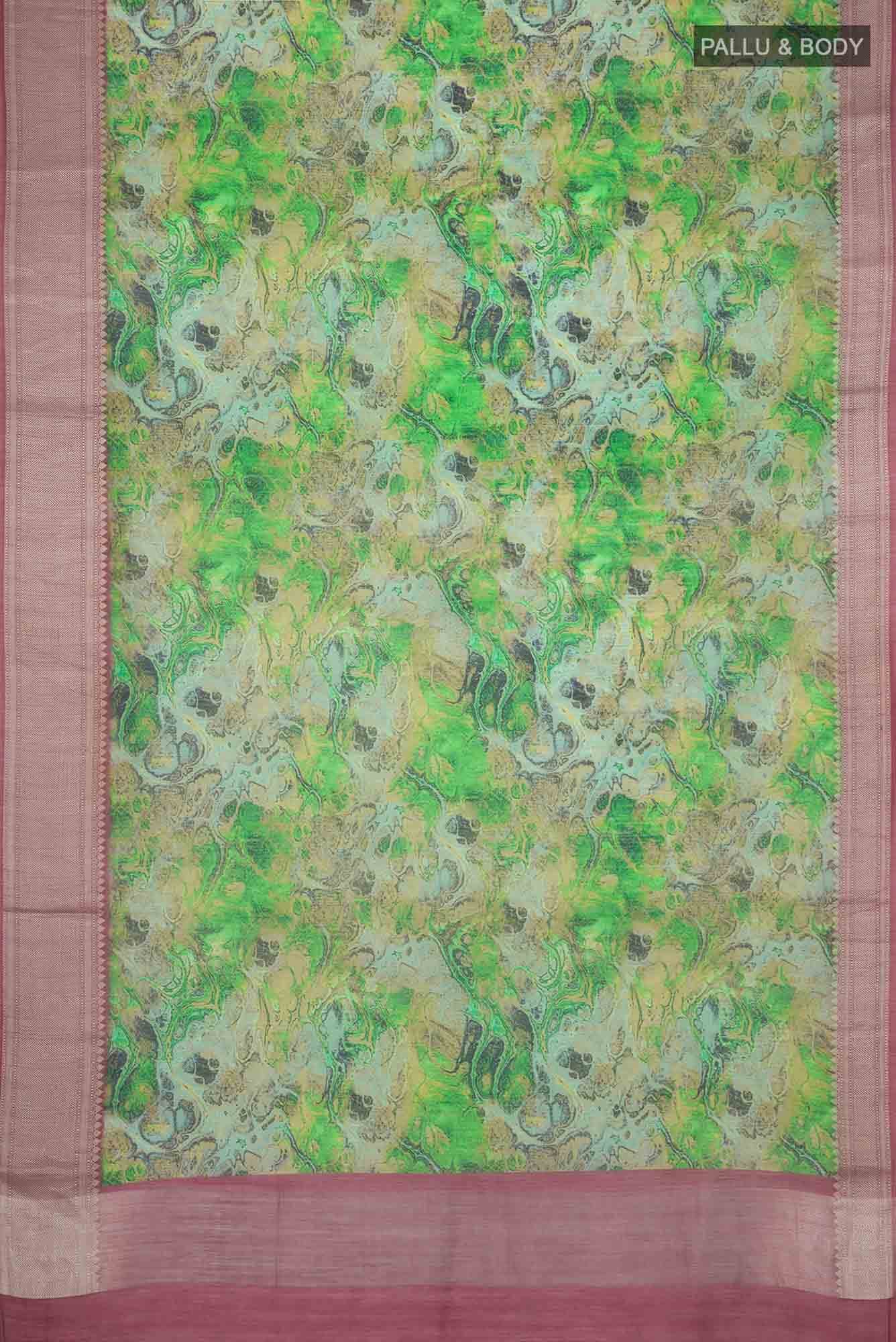 Green Silk Cotton Saree