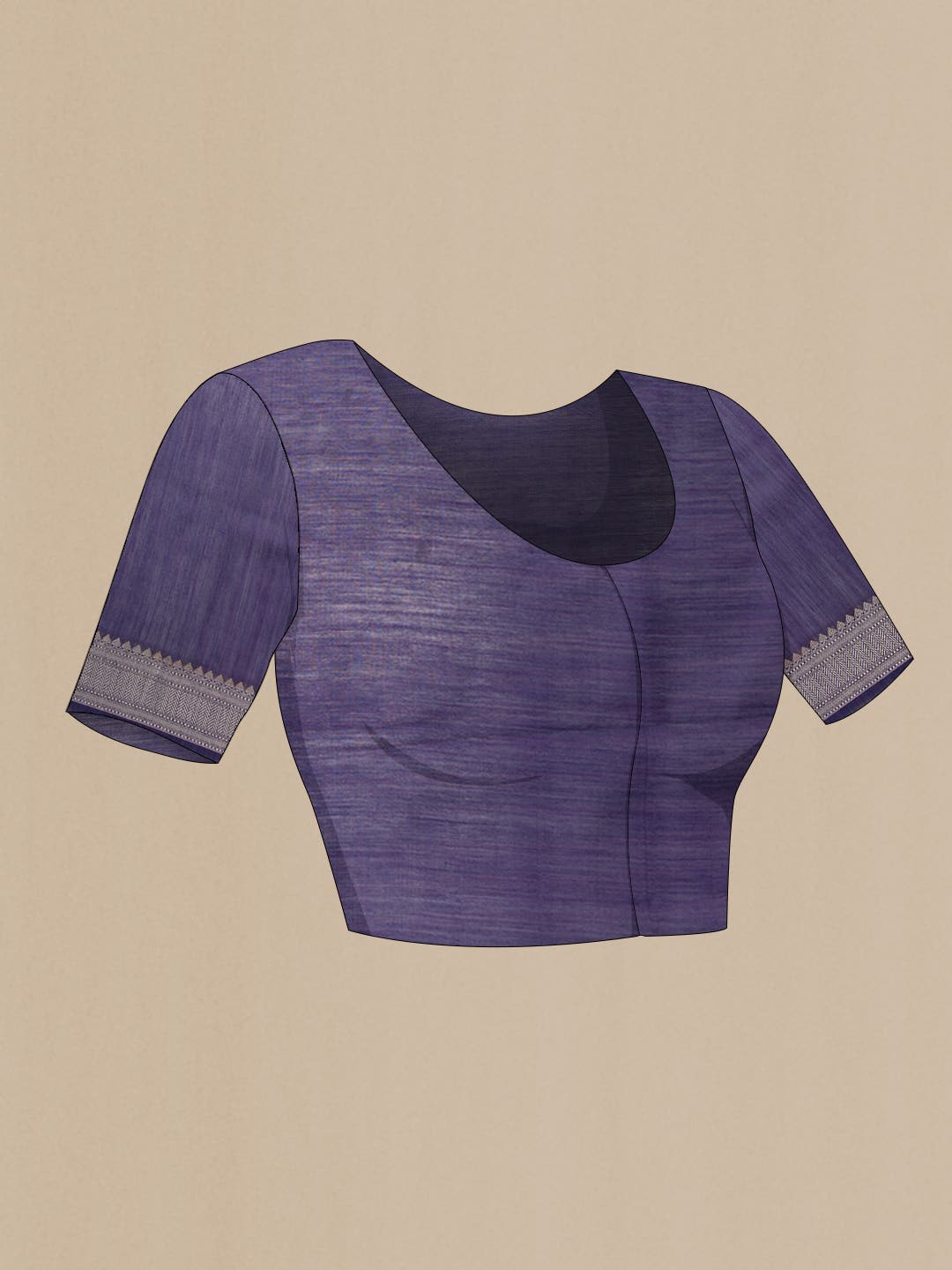 Lavender Chanderi Silk Saree