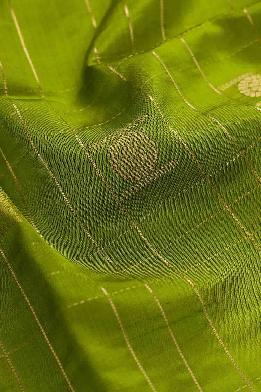 Mehandi Green Dual Tone Soft Silk Saree