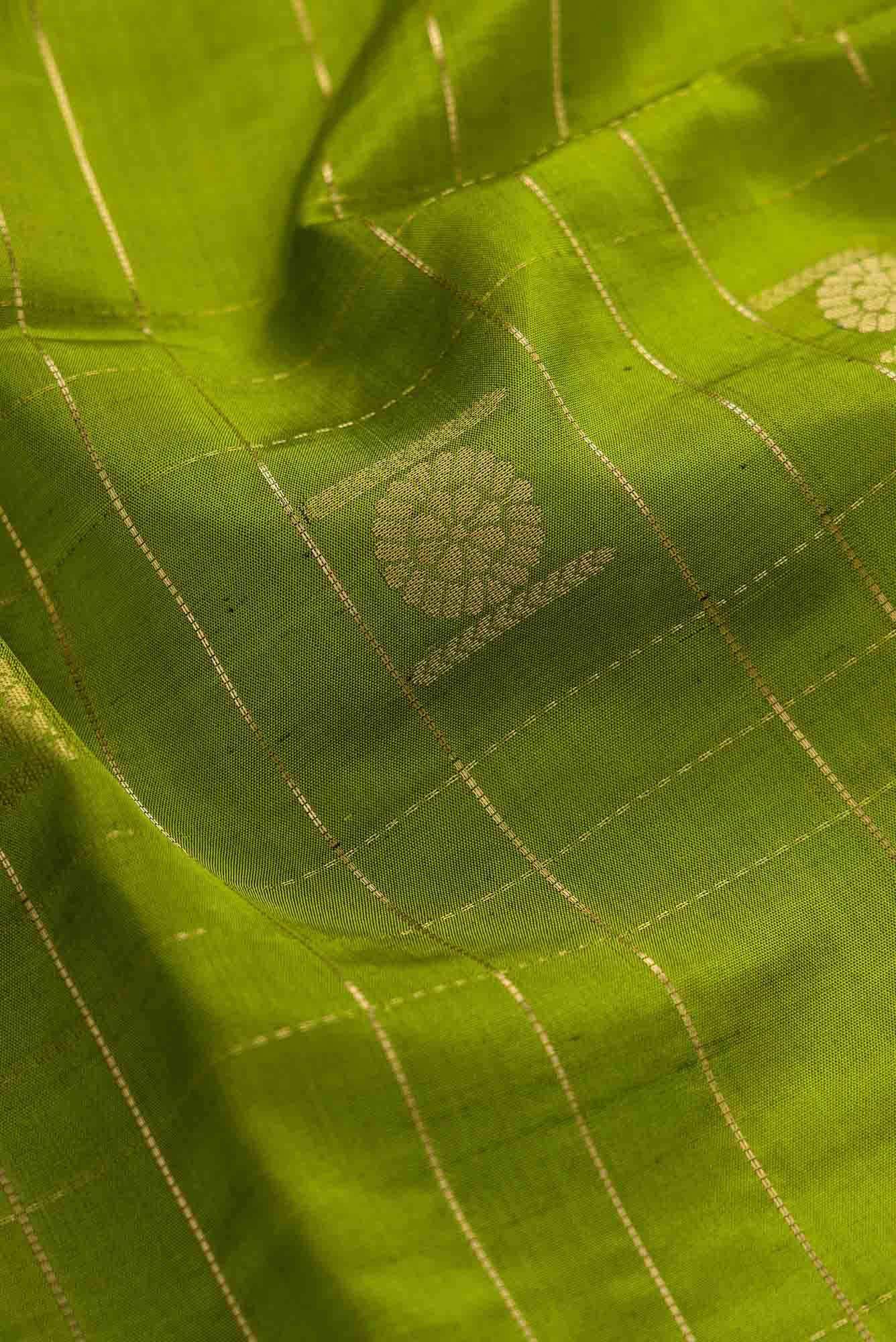 Mehandi Green Dual Tone Soft Silk Saree