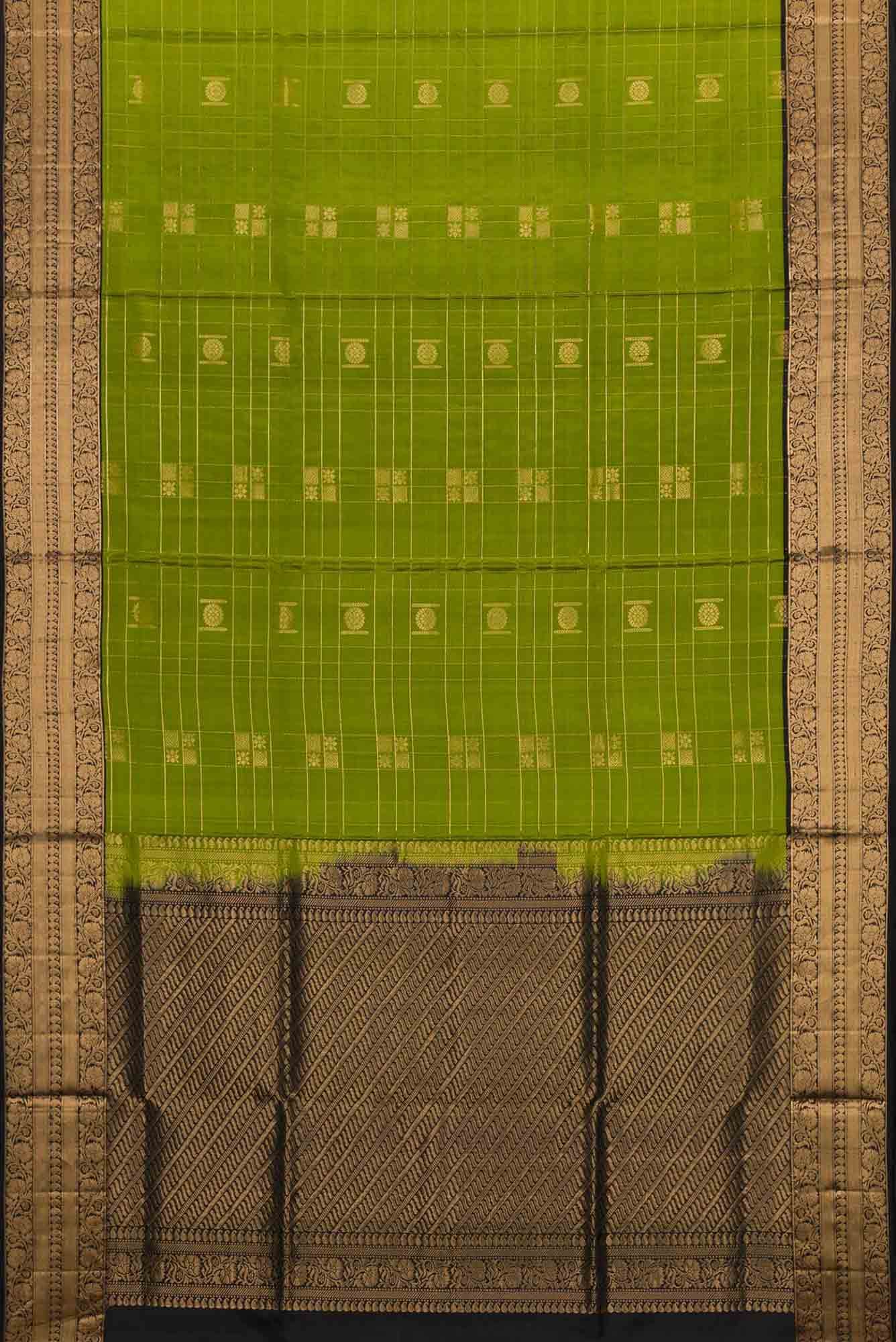 Mehandi Green Dual Tone Soft Silk Saree