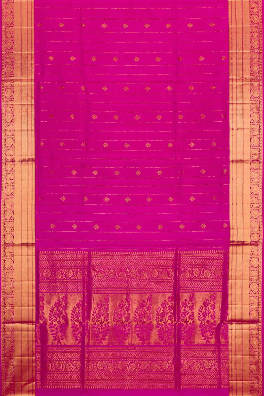Pink Dual Tone Soft Silk Saree