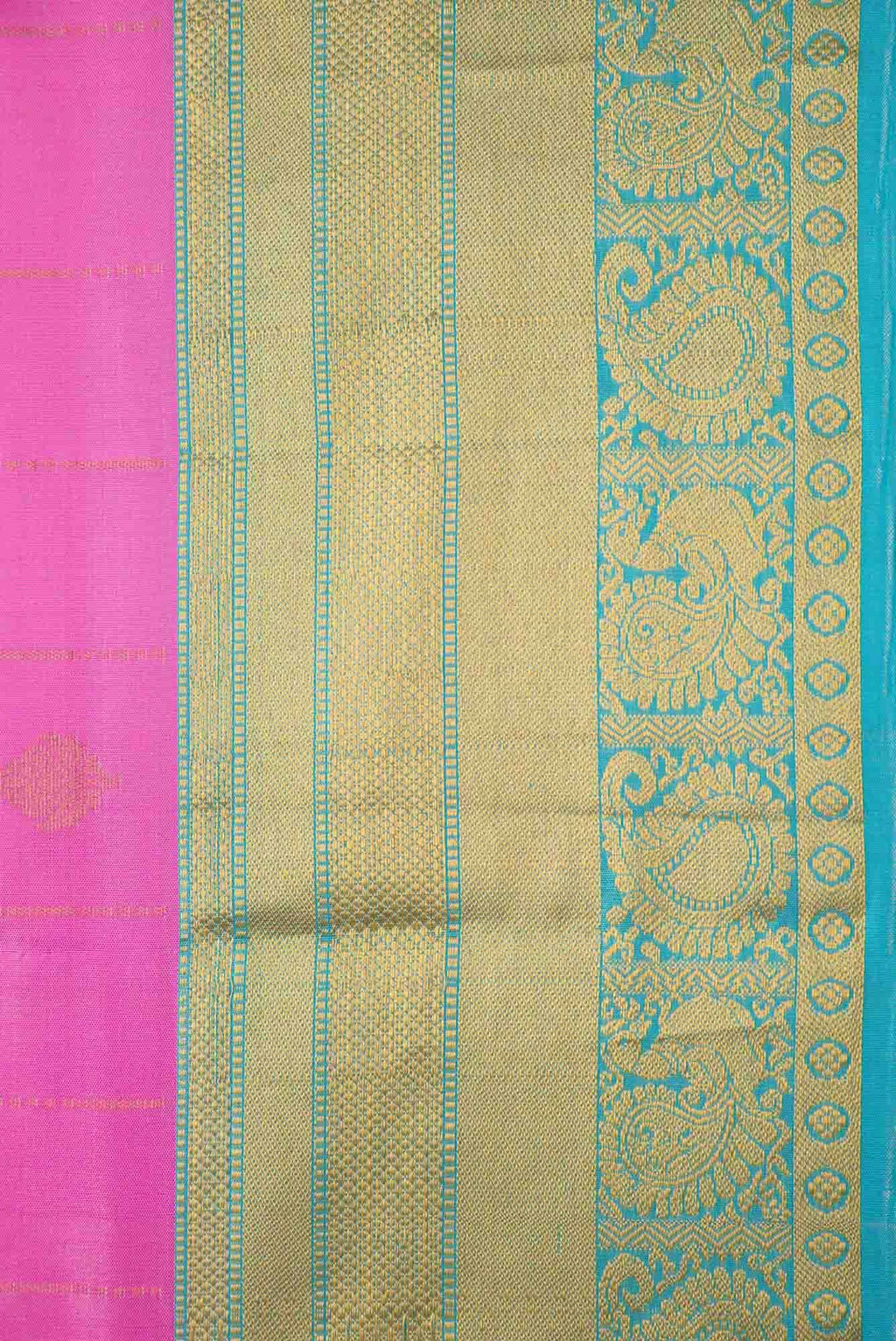 Pink Dual Tone Soft Silk Saree