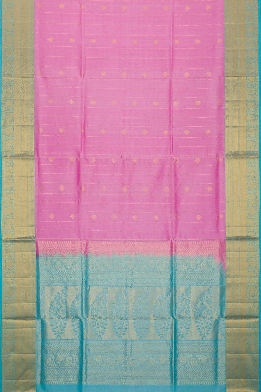 Pink Dual Tone Soft Silk Saree