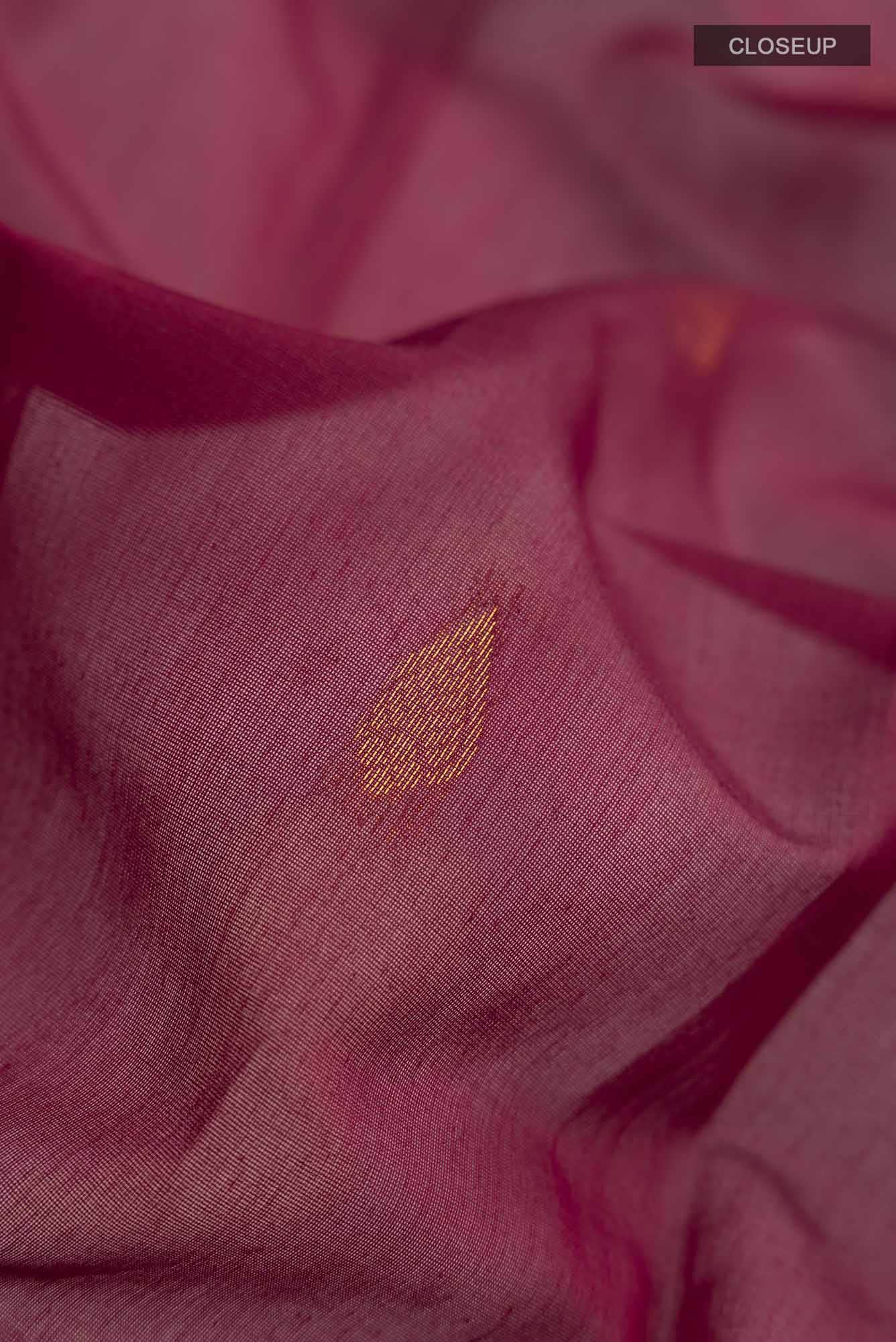 Maroon Gadwal cotton Saree