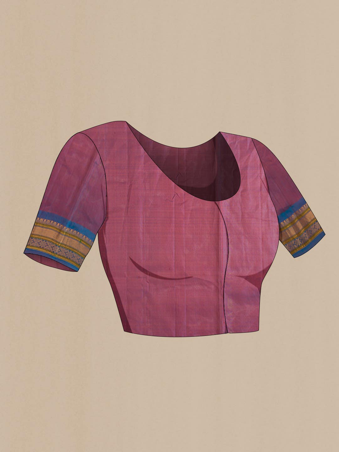 Red Gadwal cotton Saree