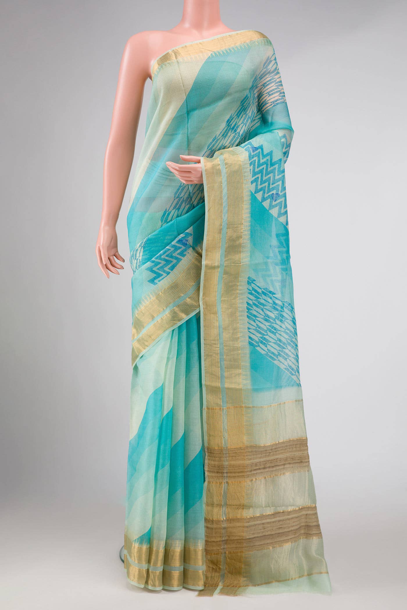 Multi Tussar Silk Saree