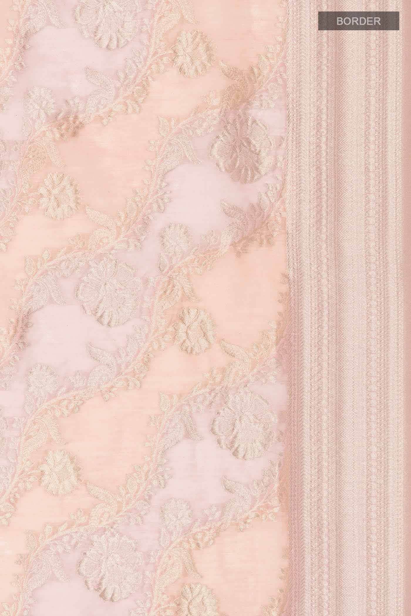 Pink Linen Saree