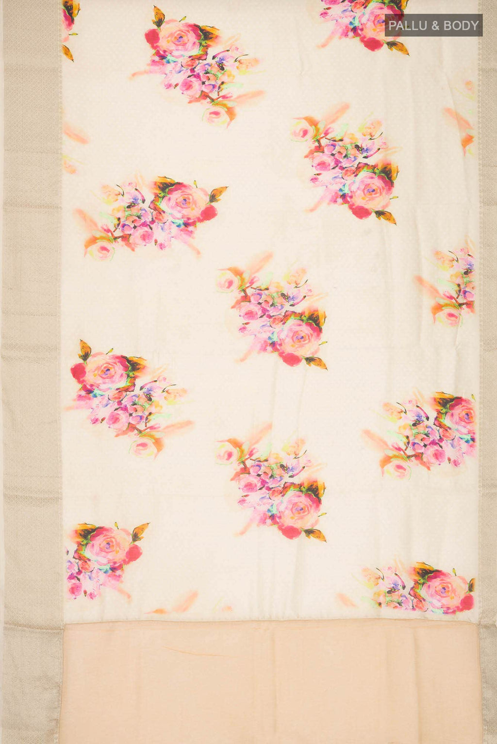 Yellow Tussar Silk Saree