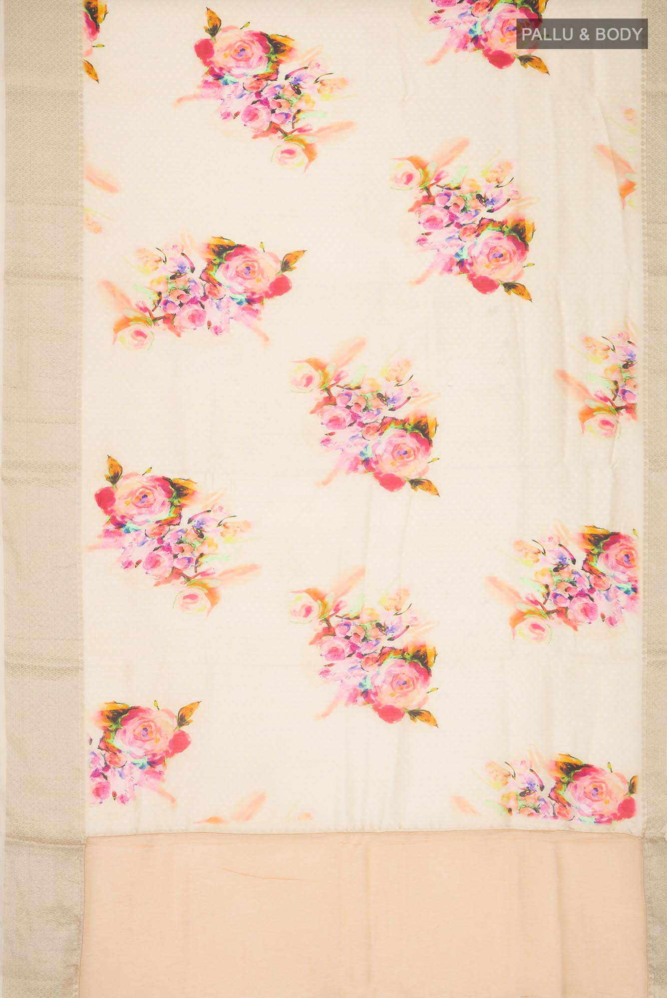 Yellow Tussar Silk Saree