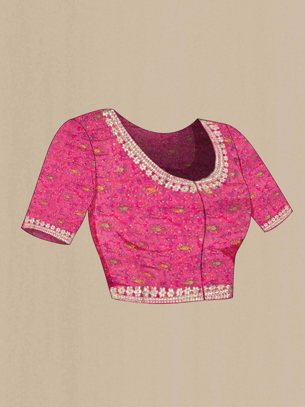 Brown Bhagalpuri Tussar Silk Saree