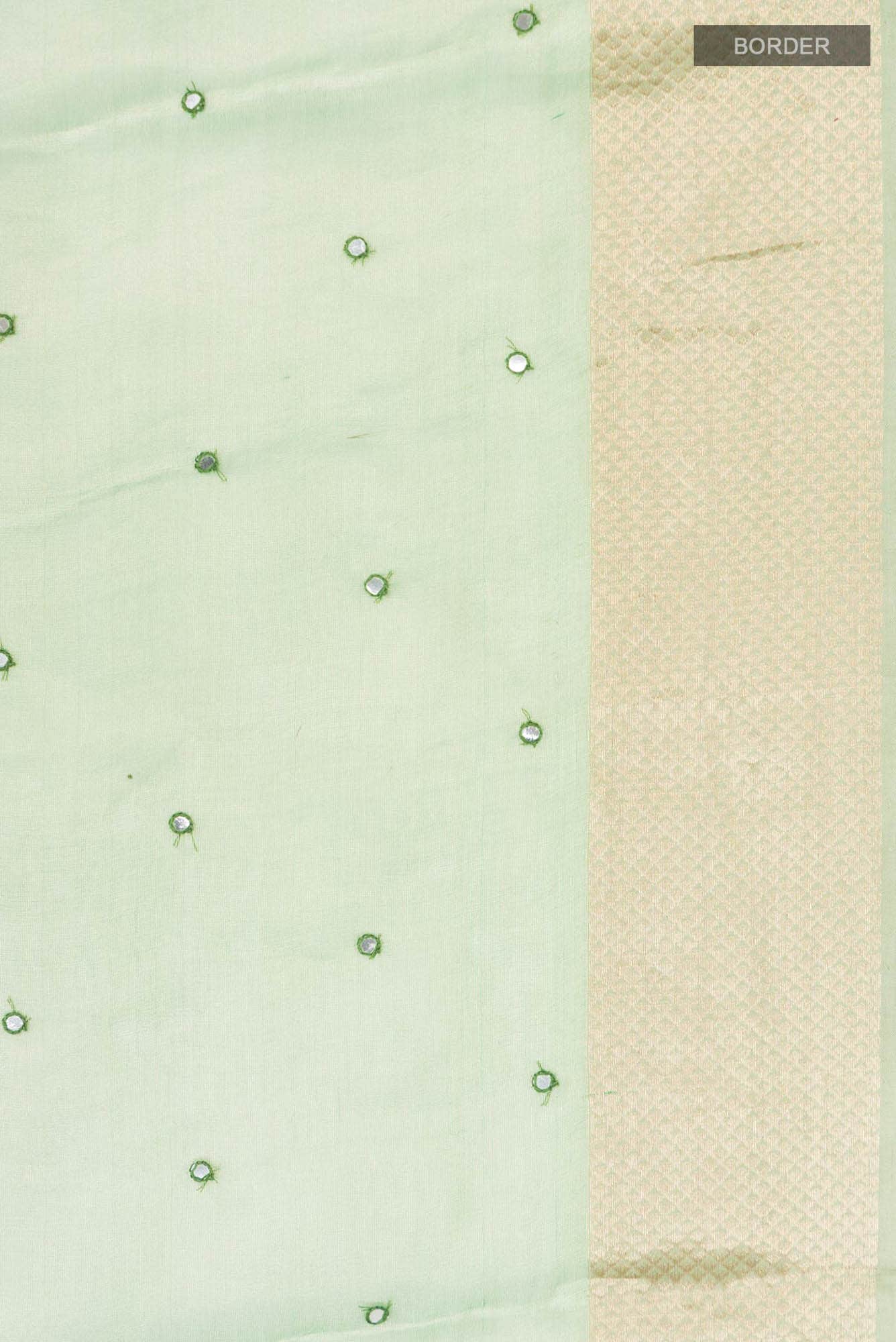 Green Organza Silk Saree