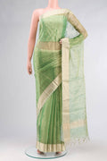 Green Organza Silk Saree