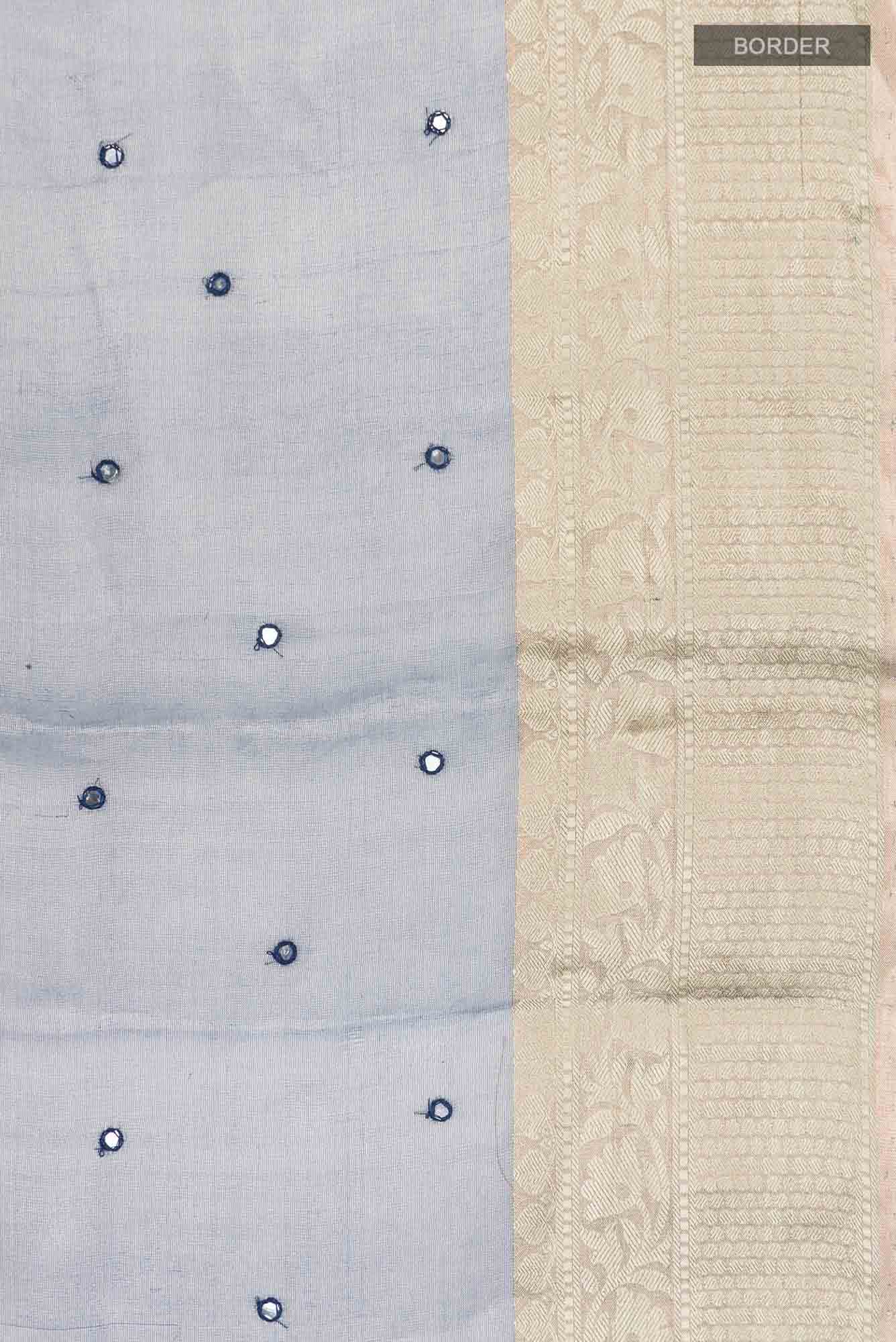 Blue Tissue Silk Saree