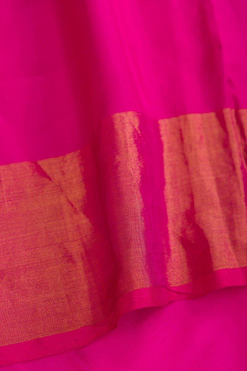 Sandal and Black Dual Tone Kanchipuram Silk Saree