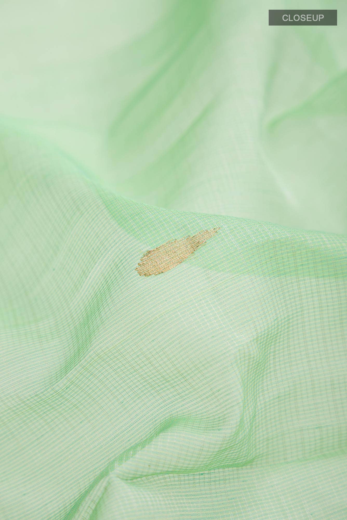 Mint Green Kota Silk Saree