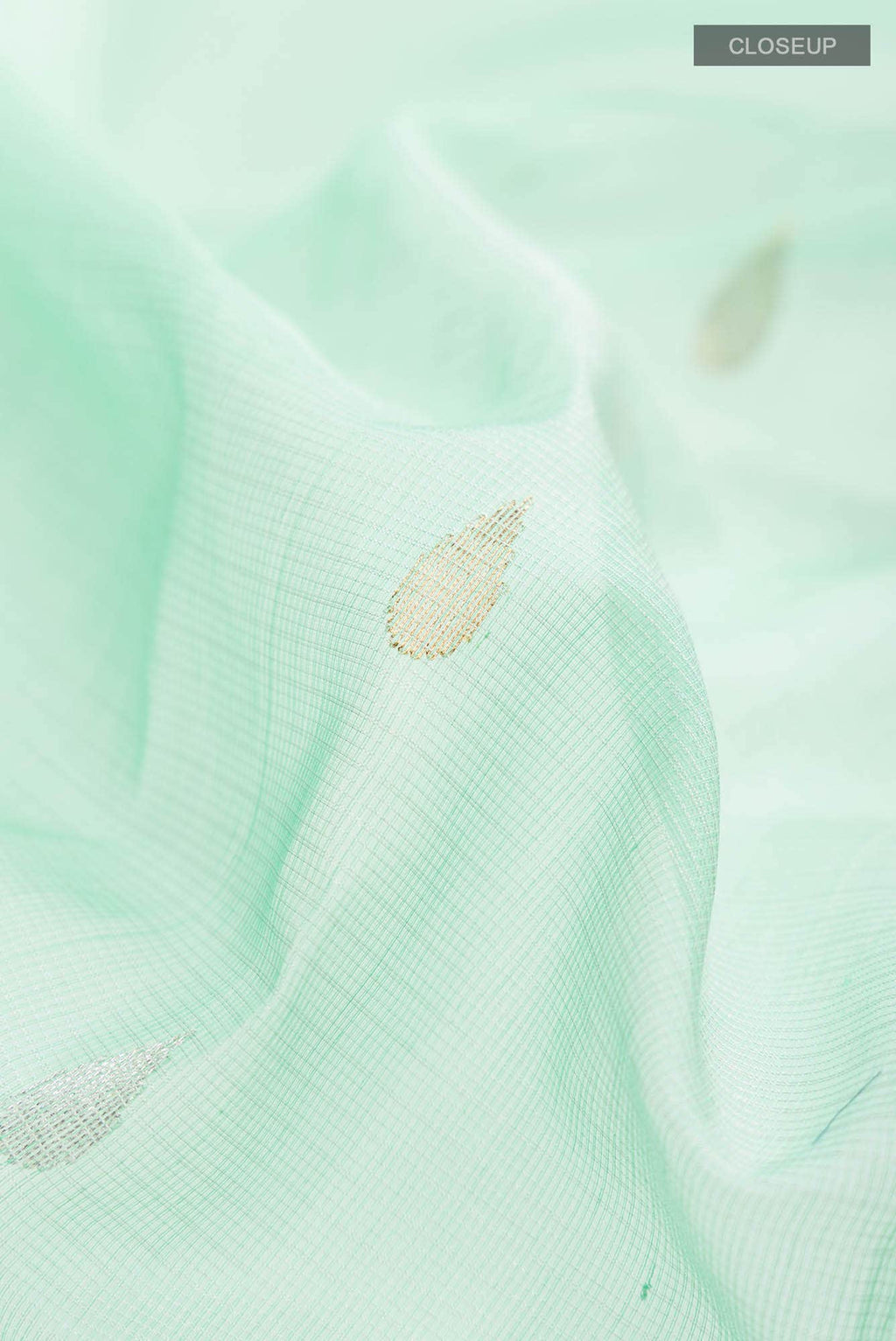 Sea Green Kota Silk Saree