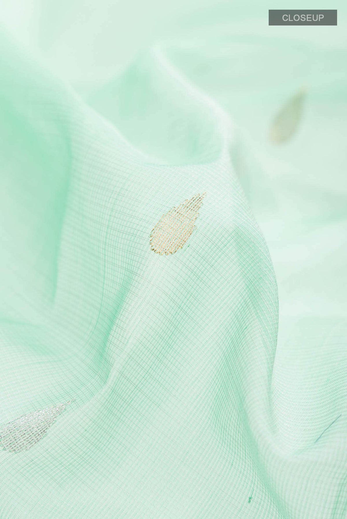 Sea Green Kota Silk Saree
