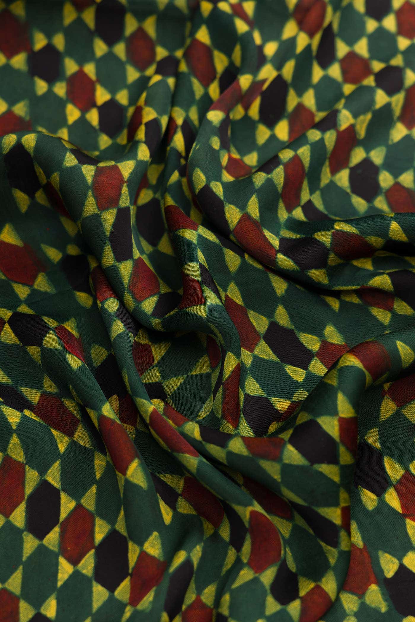 Green Dual Tone Satin Silk Saree