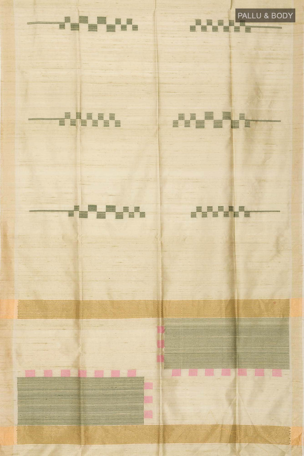Yellow Raw Silk Saree