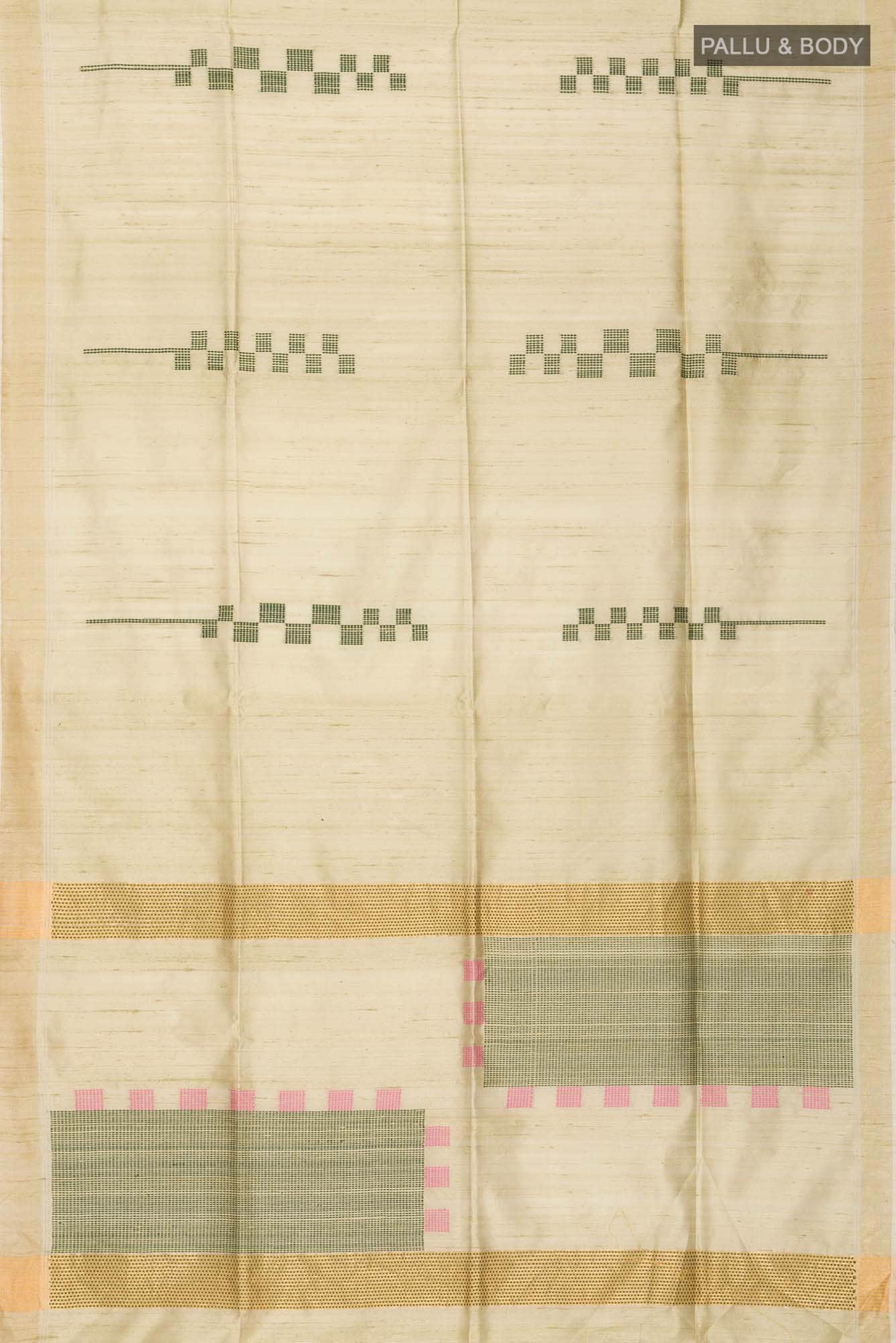 Yellow Raw Silk Saree