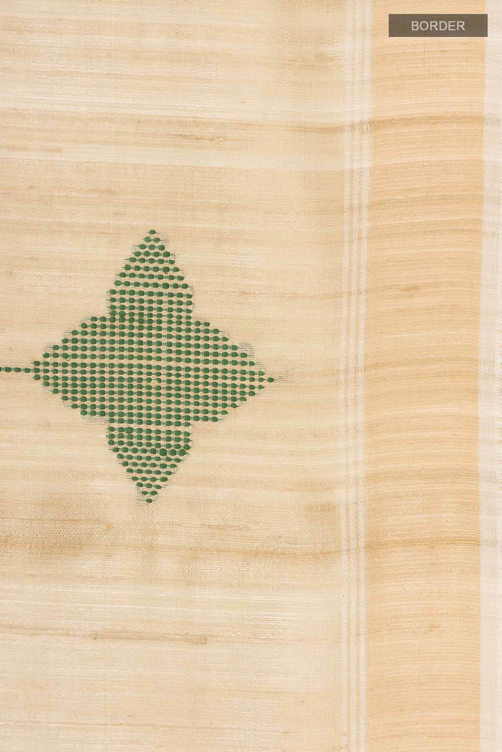Beige Raw Silk Saree