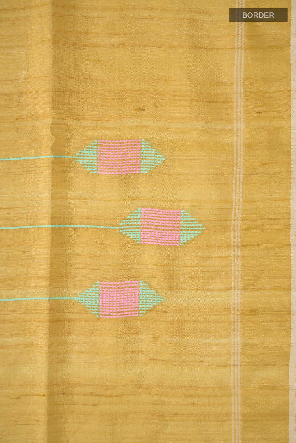 Yellow Raw Silk Saree