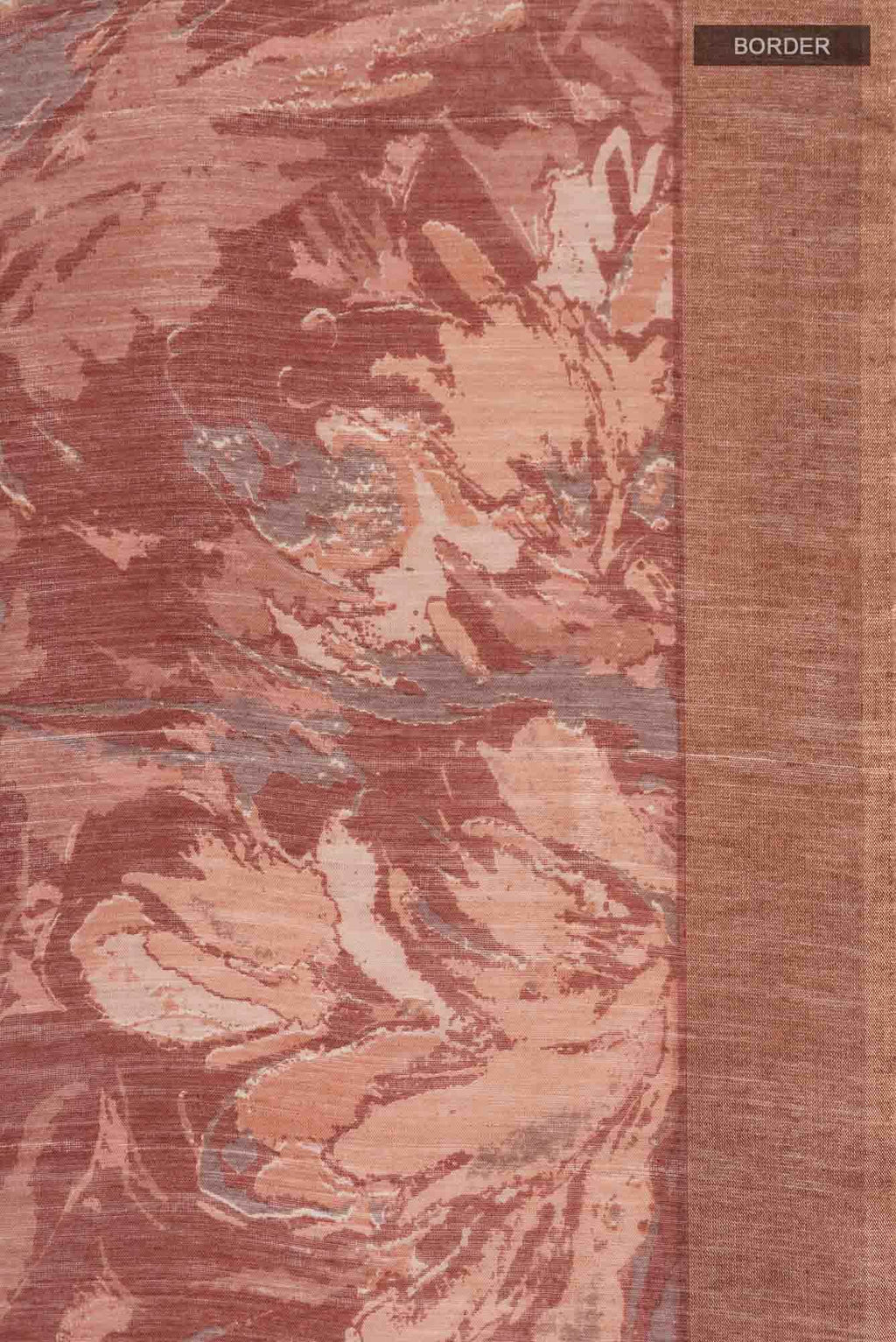Brown Bhagalpuri Tussar Silk Saree