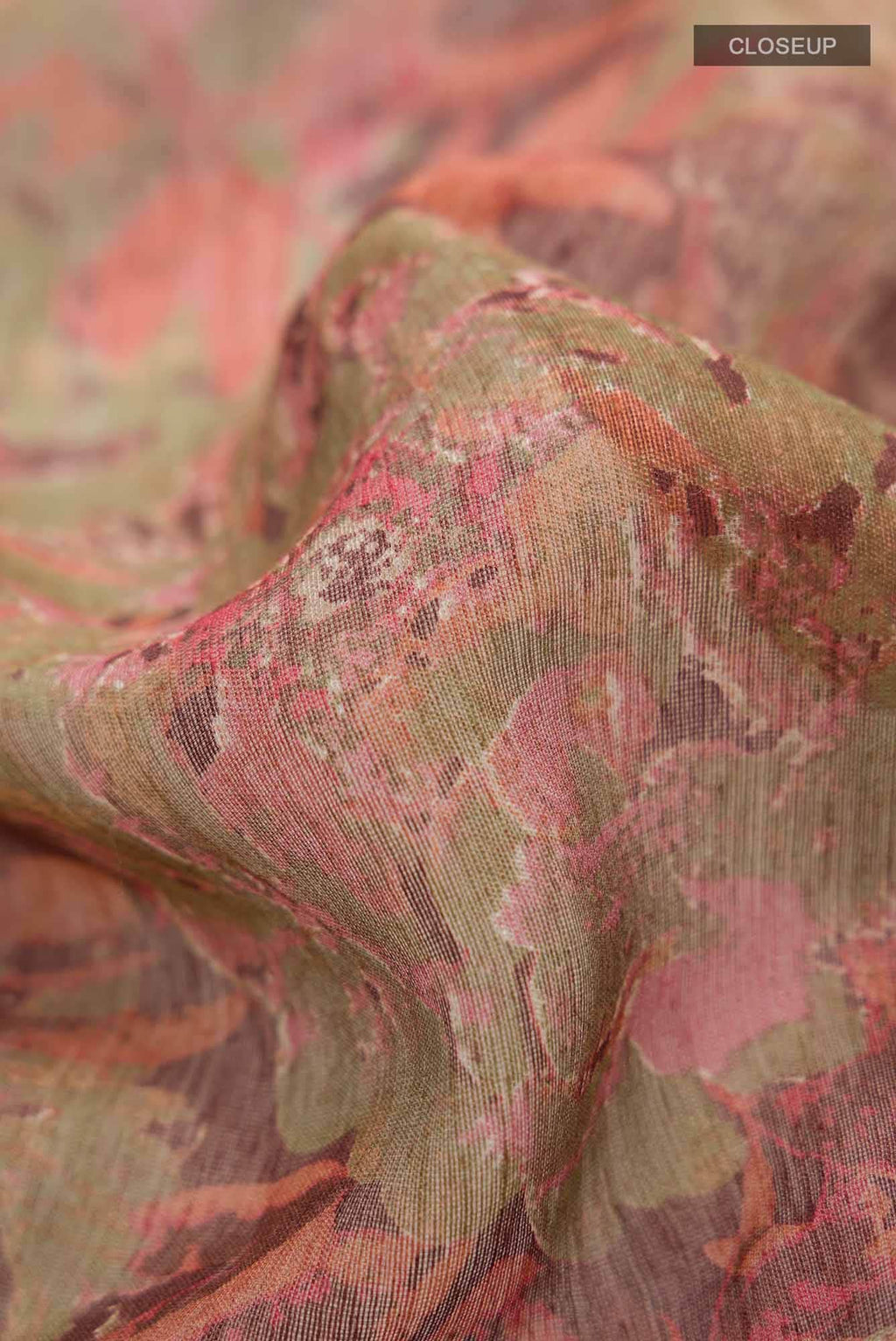 Brown Bhagalpuri Tussar Silk Saree