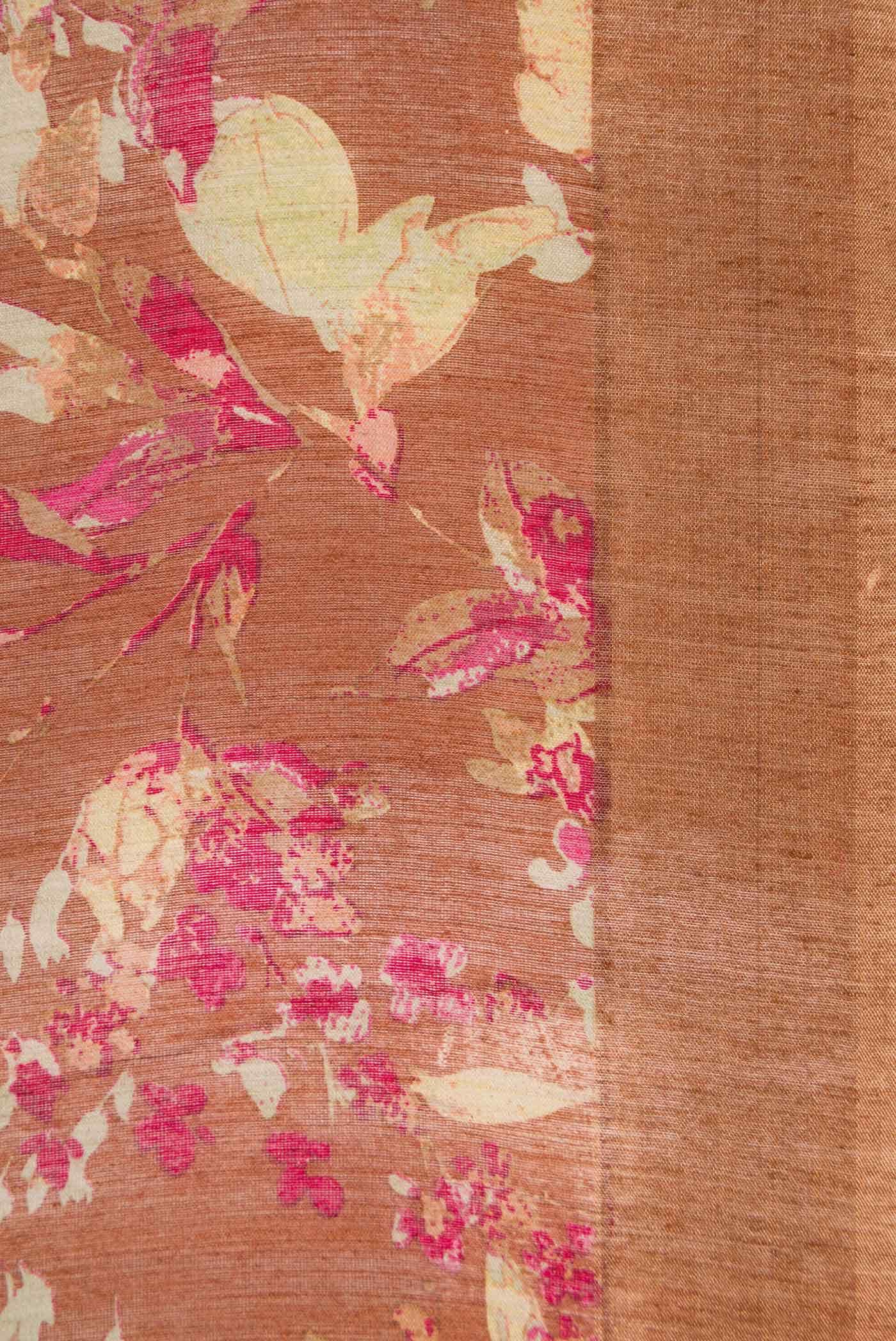Bronze Tussar Silk Saree