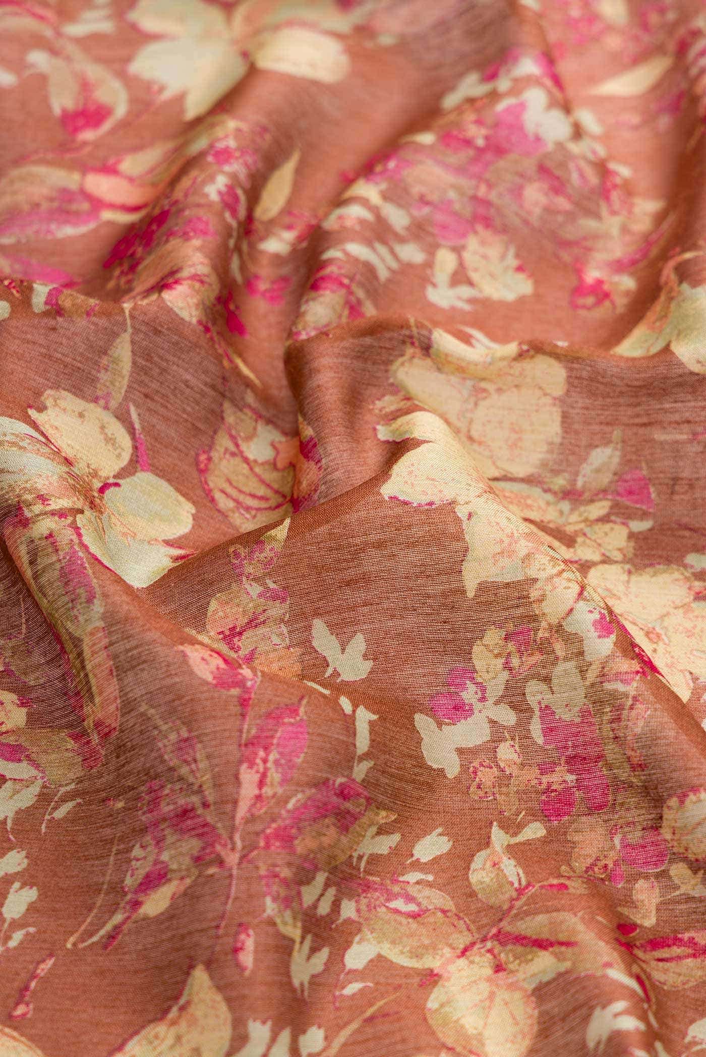 Bronze Tussar Silk Saree