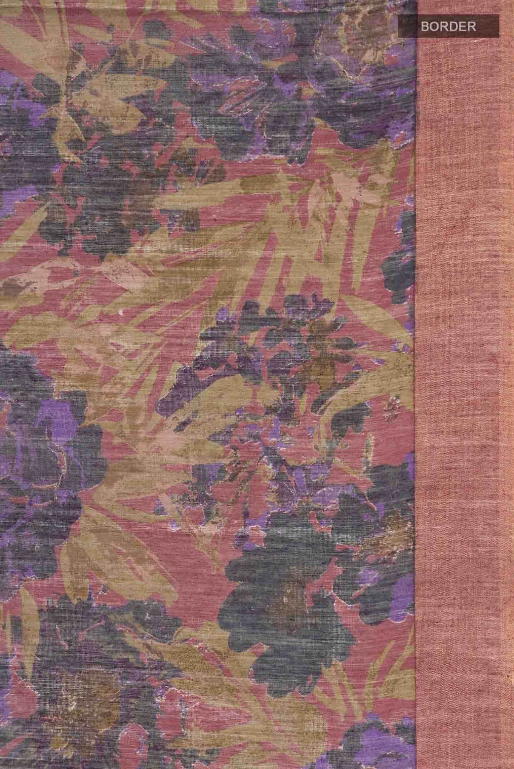 Mauve Bhagalpuri Tussar Silk Saree