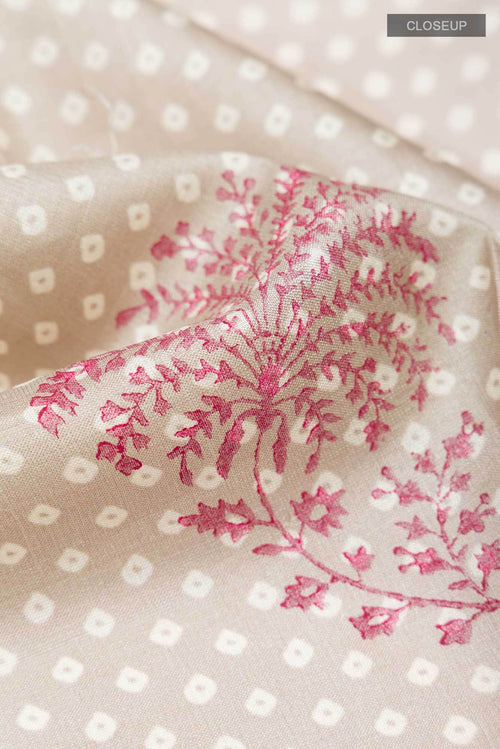 Beige Tussar Silk Saree