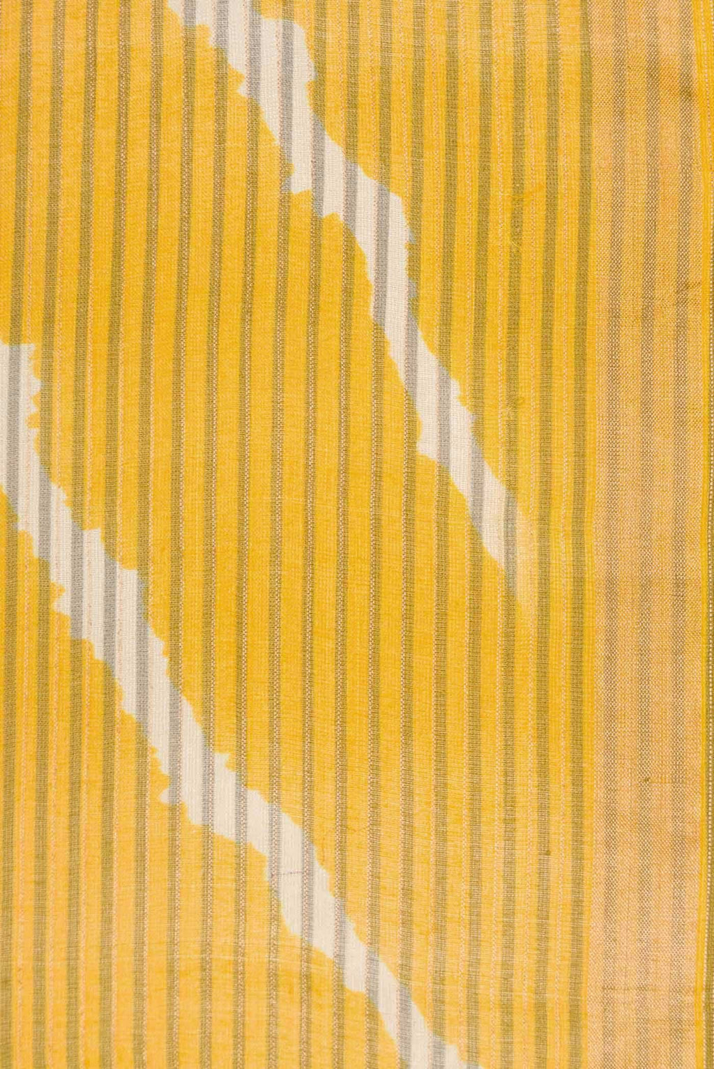 Yellow Dual Tone Tussar Silk Saree