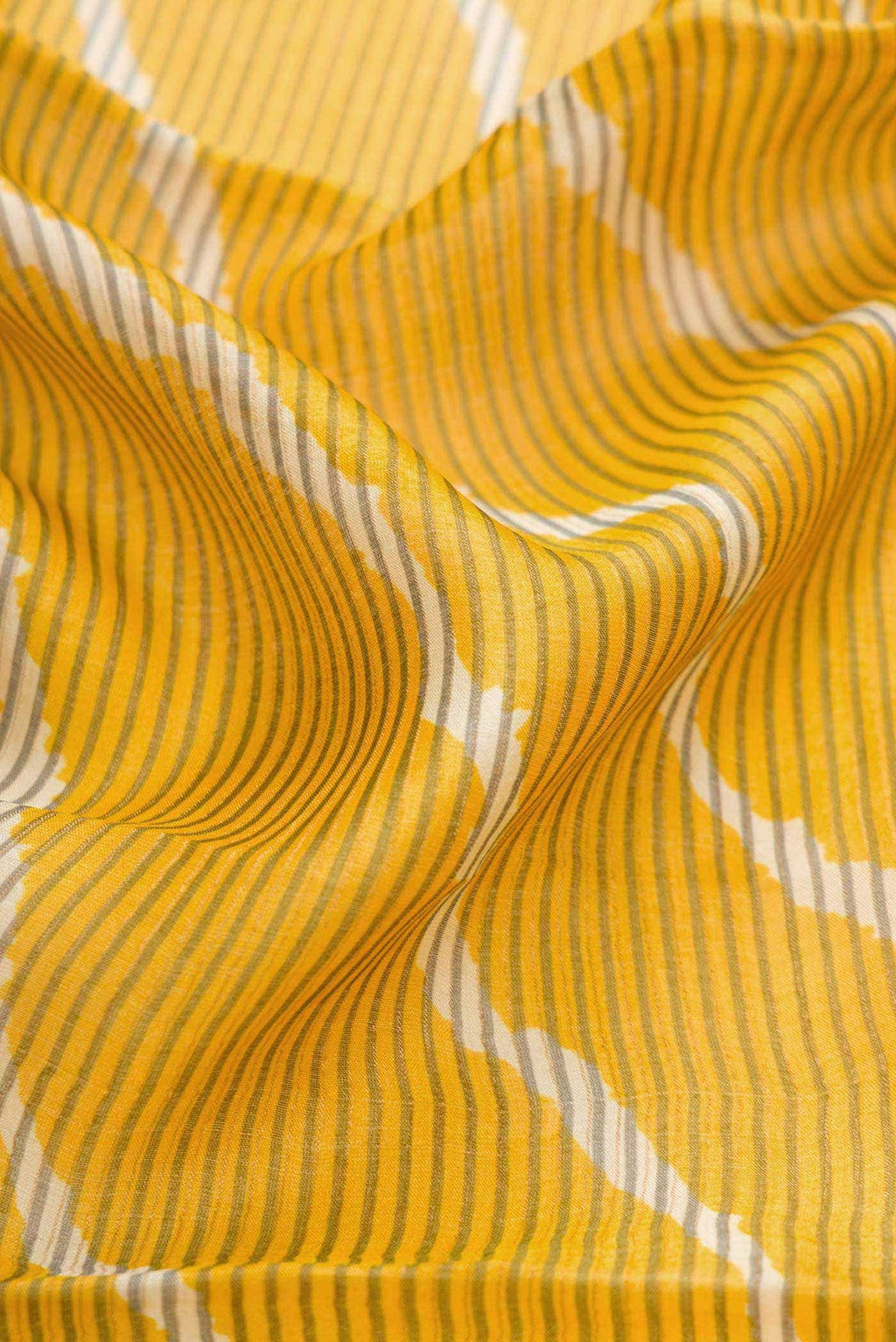 Yellow Dual Tone Tussar Silk Saree
