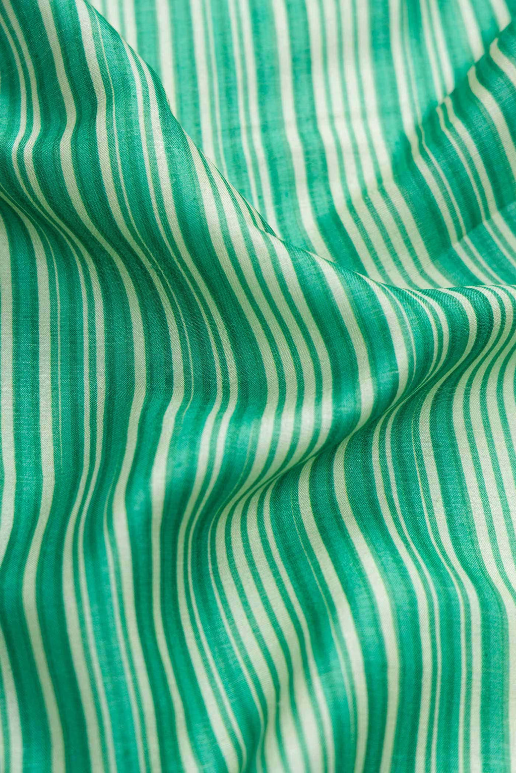 Green Tussar Silk Saree