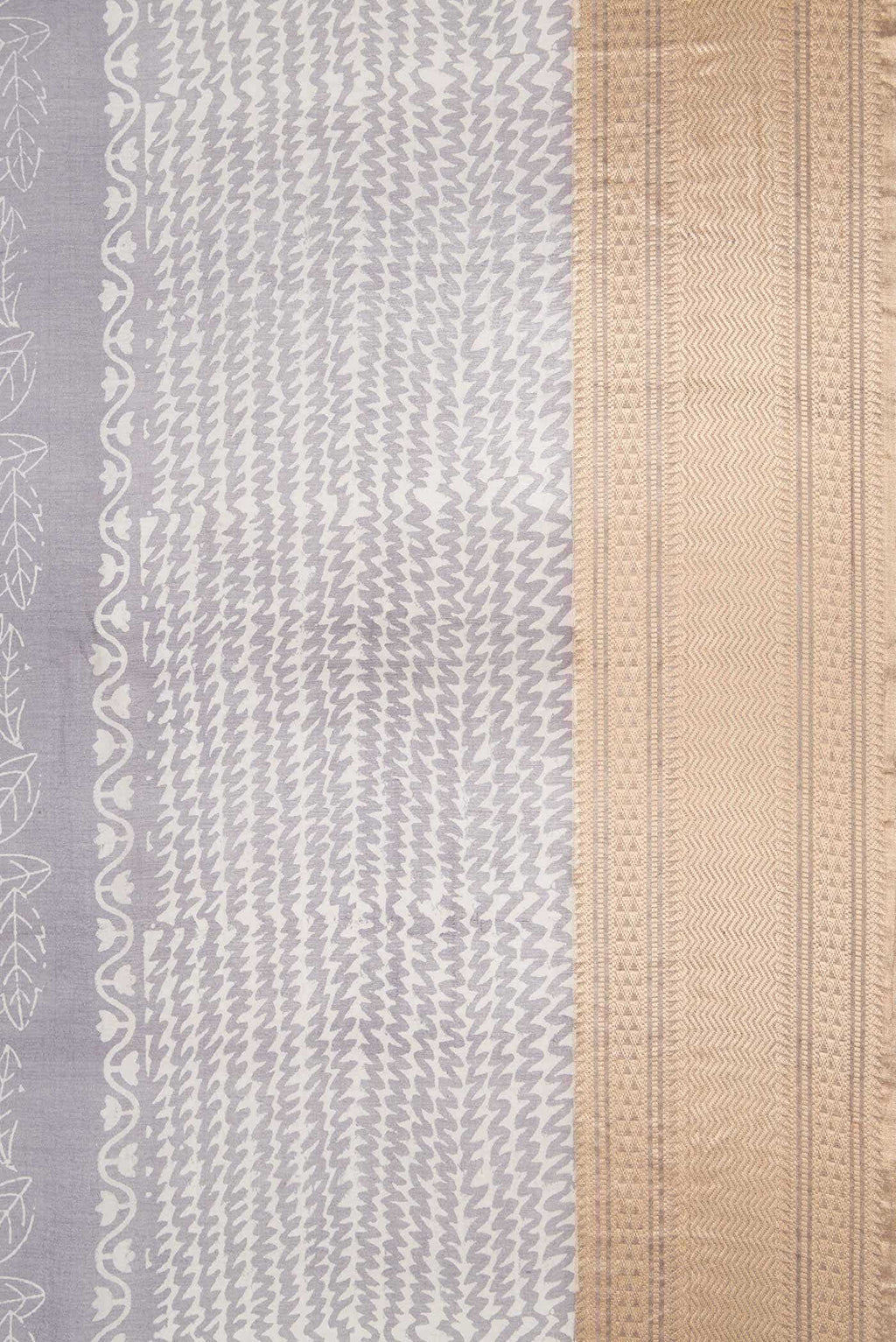 Grey Organza Silk Saree
