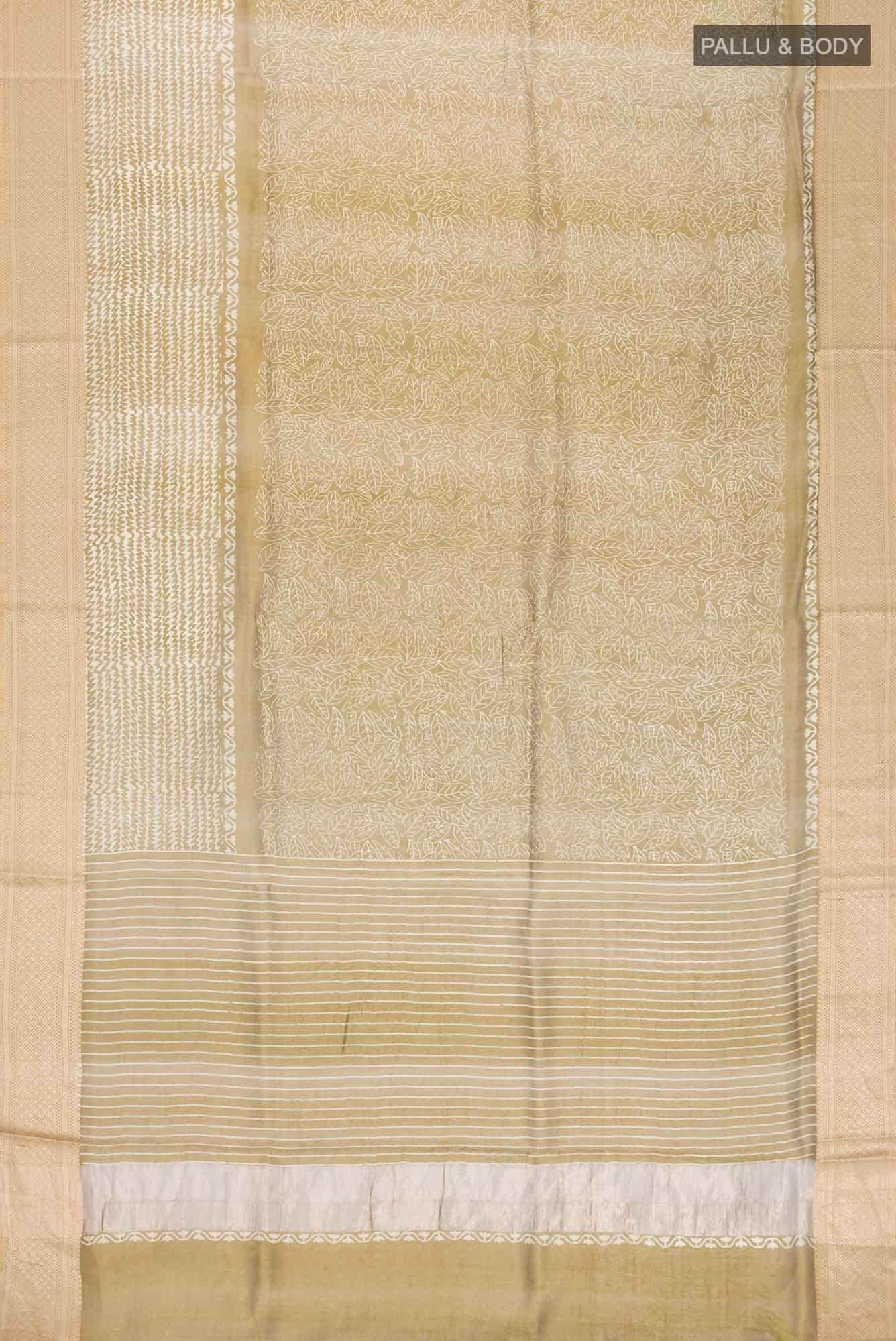 Mehandi Green Organza Silk Saree
