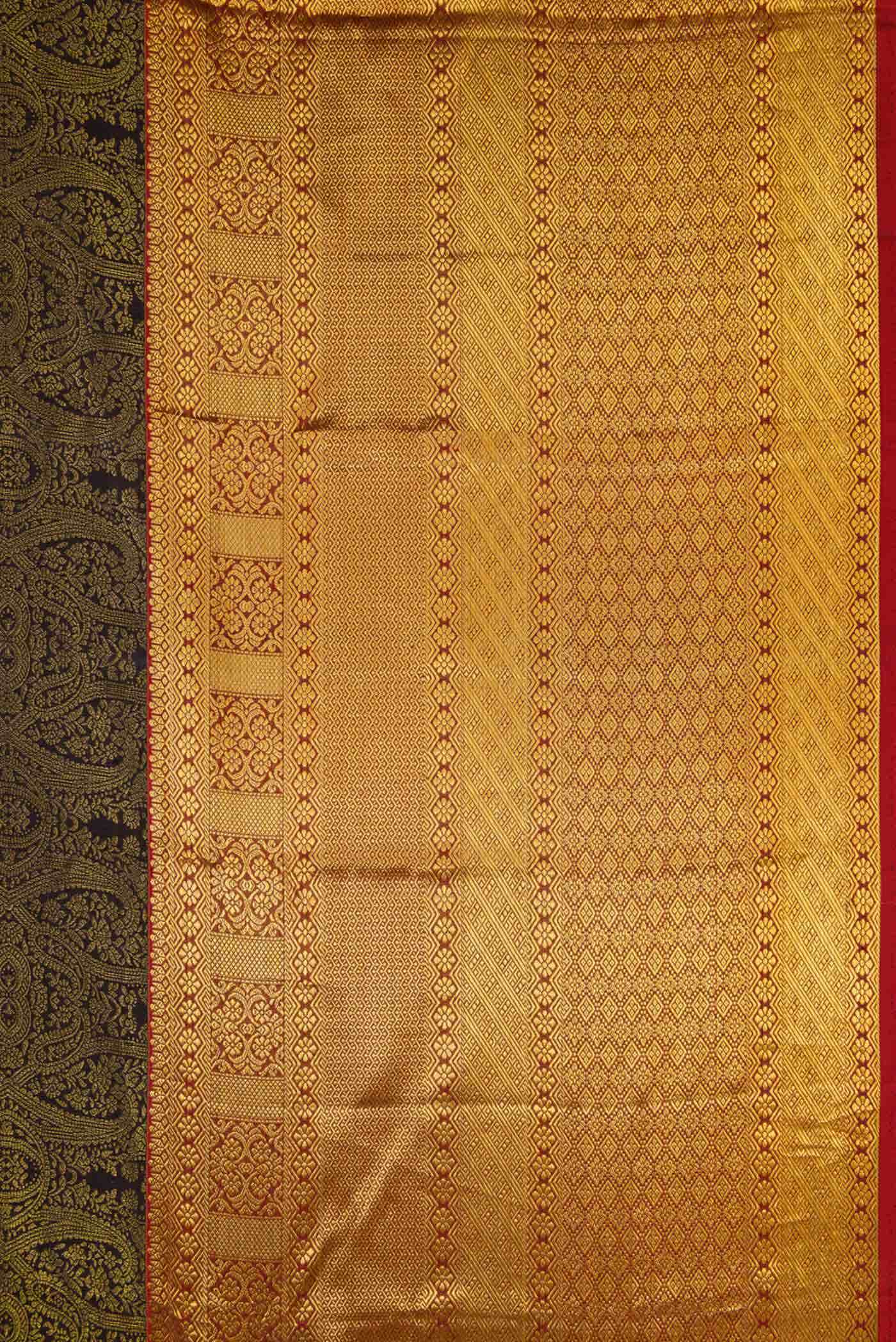 Black Kanchipuram Silk Saree
