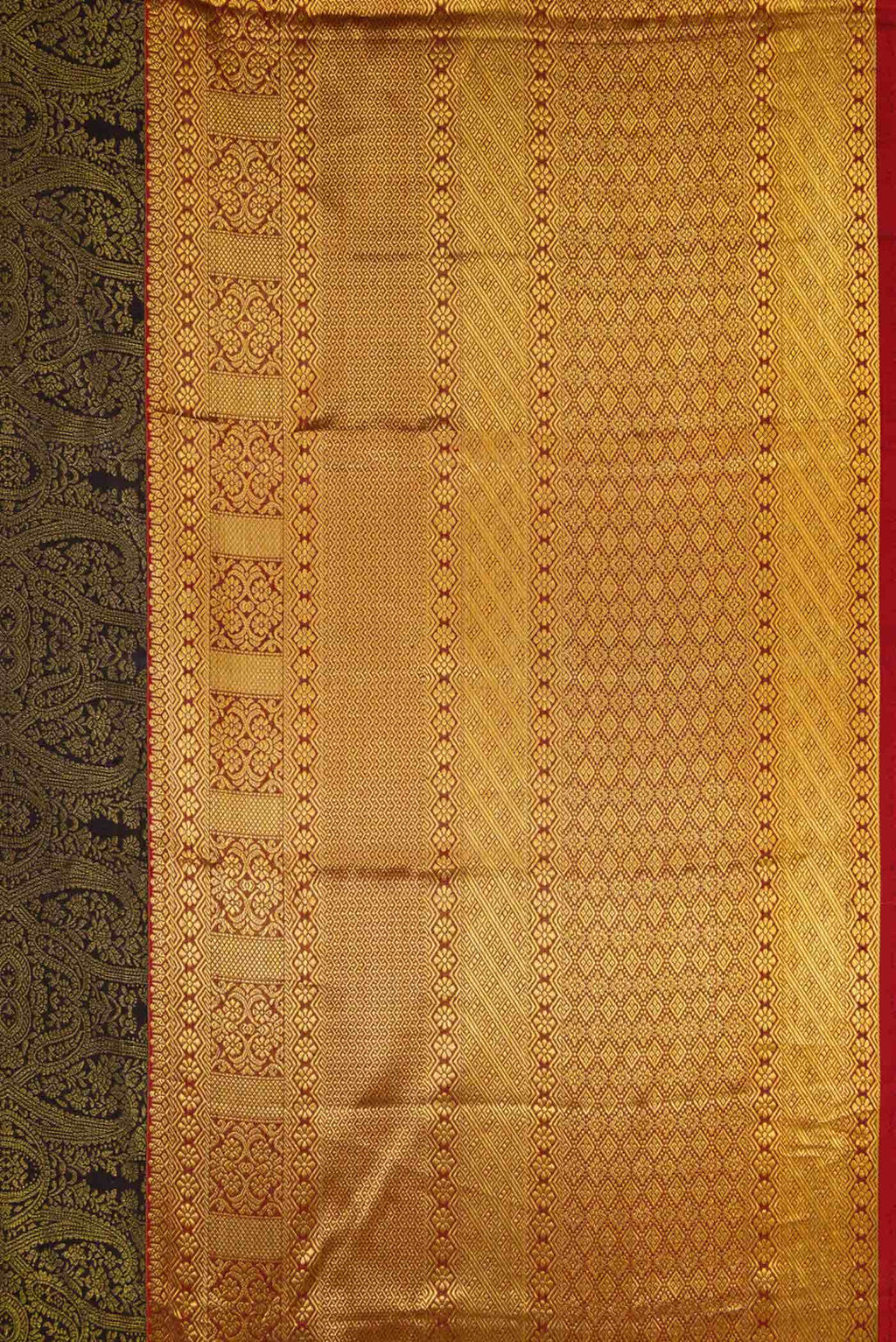 Black Kanchipuram Silk Saree