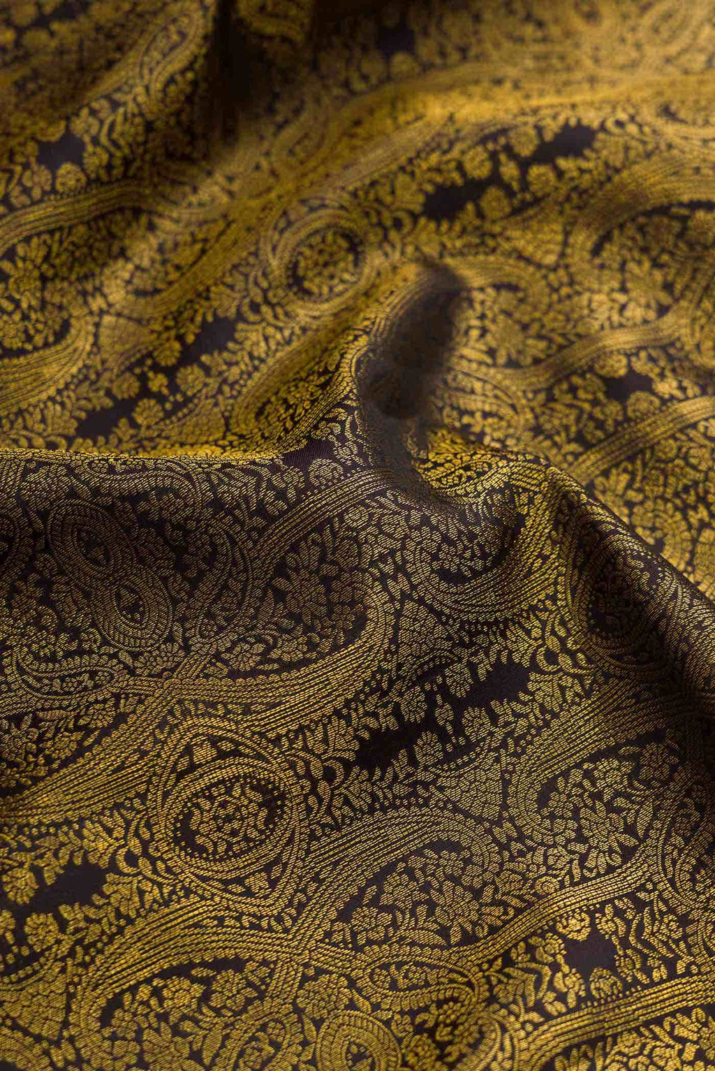 Black Kanchipuram Silk Saree