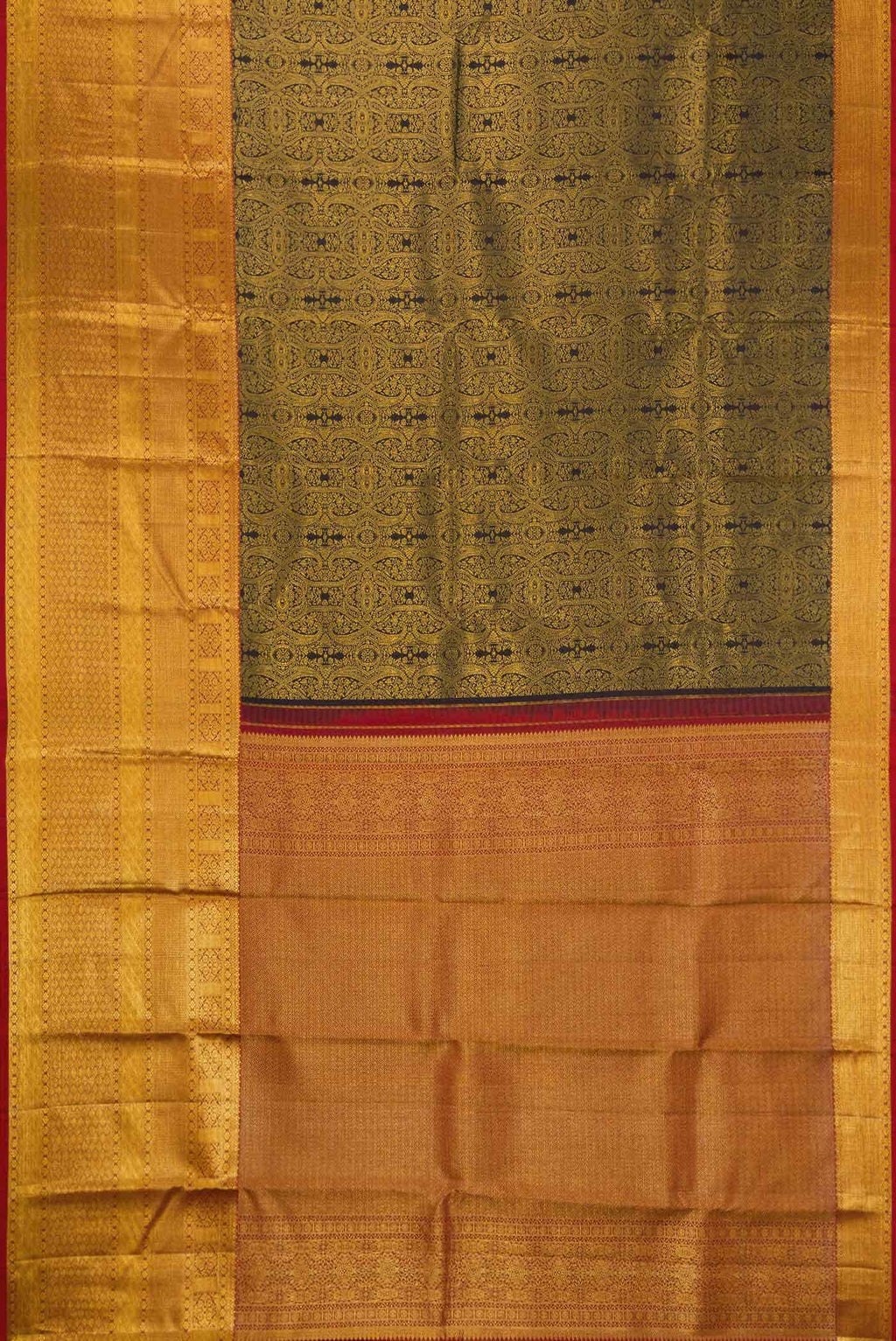 Black Kanchipuram Silk Saree