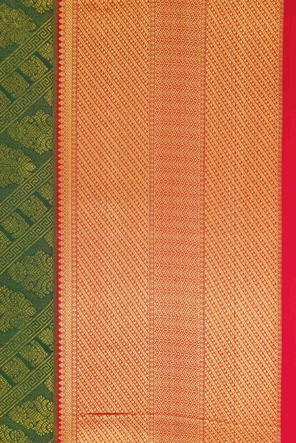 Green Dual Tone Kanchipuram Silk Saree