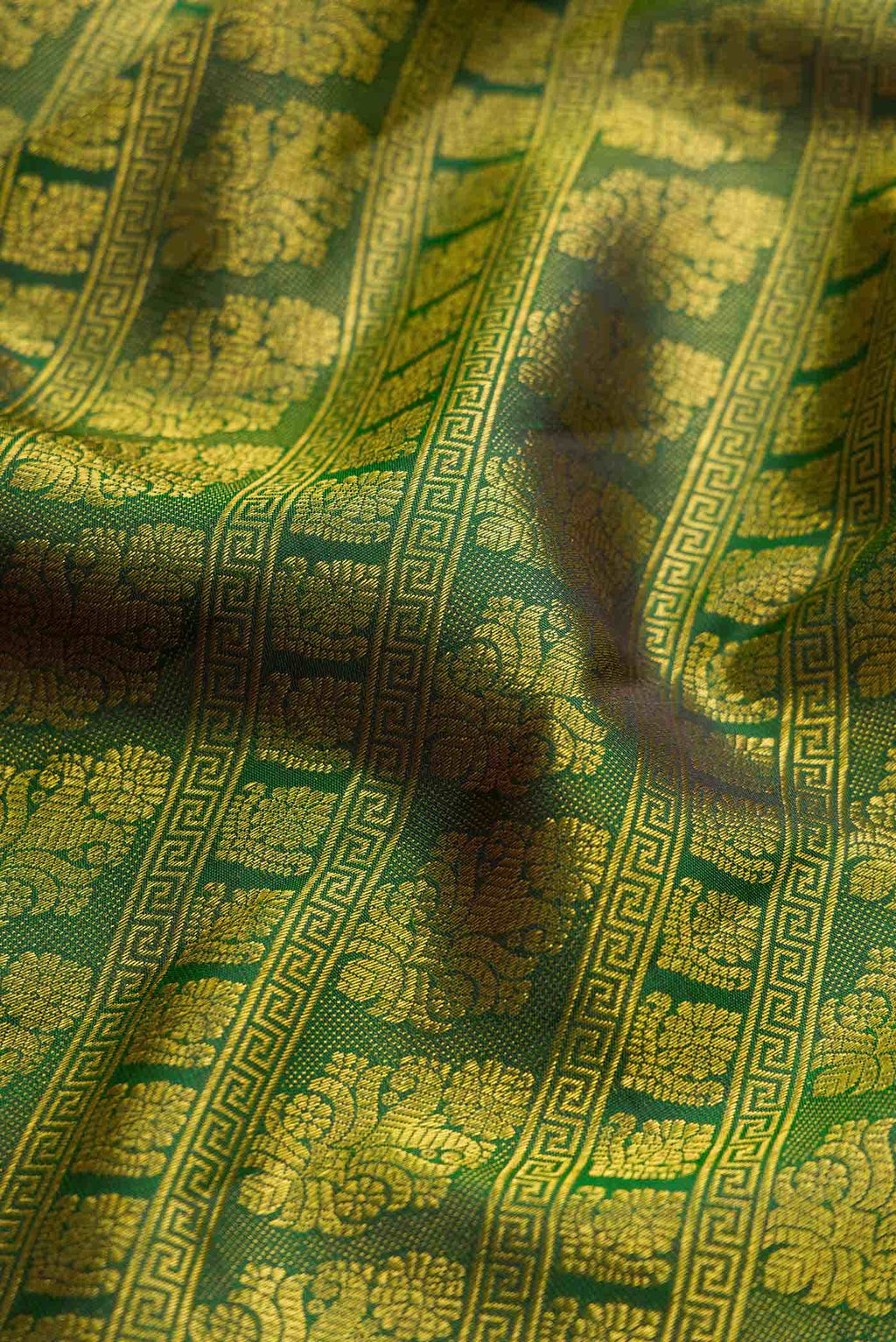 Green Dual Tone Kanchipuram Silk Saree