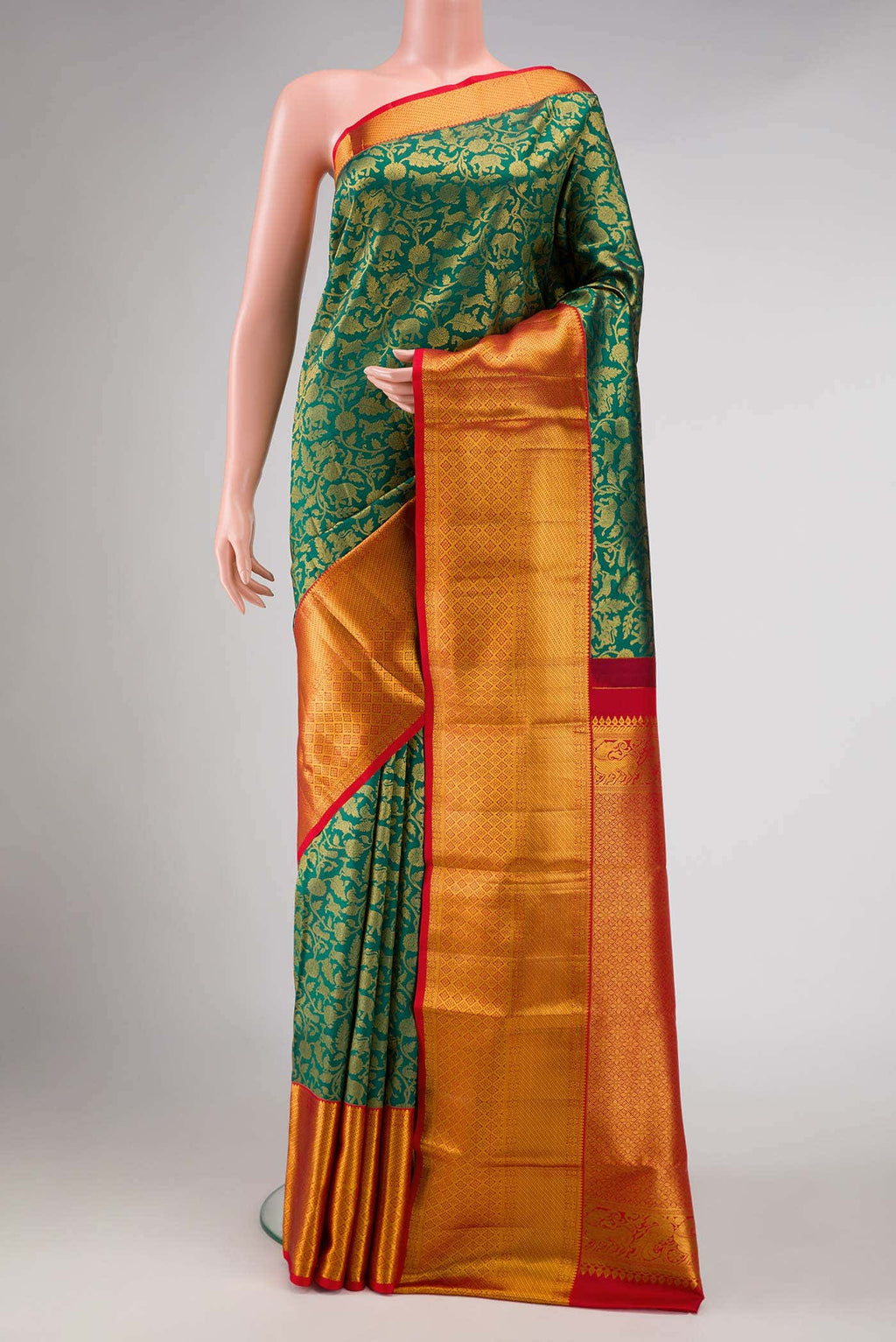 Green Kanchipuram Silk Saree
