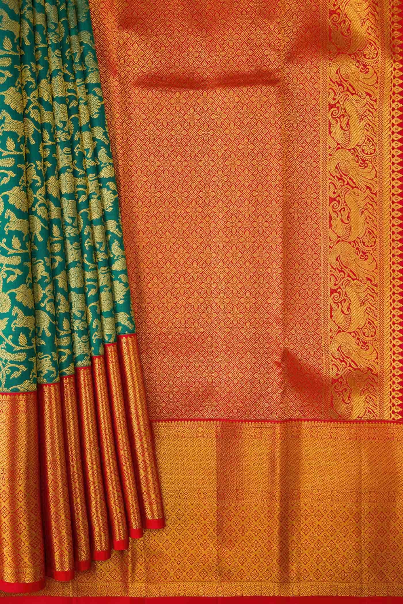 Green Kanchipuram Silk Saree