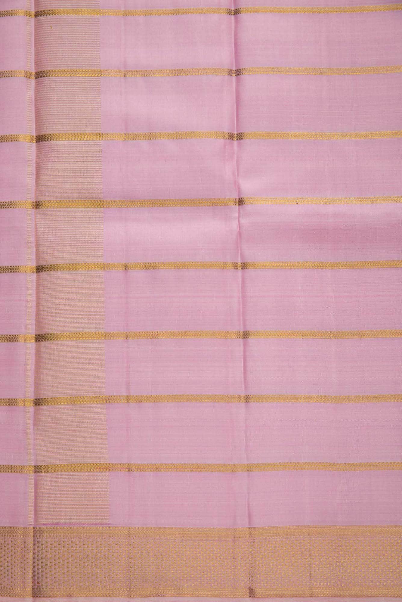 Pink Silk Dhoti With Angavastram (8X4) Muzham